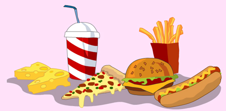 fatty foods cartoon