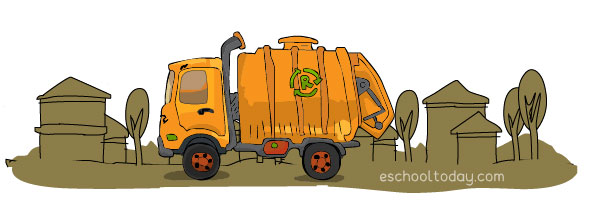 Waste disposal trucks