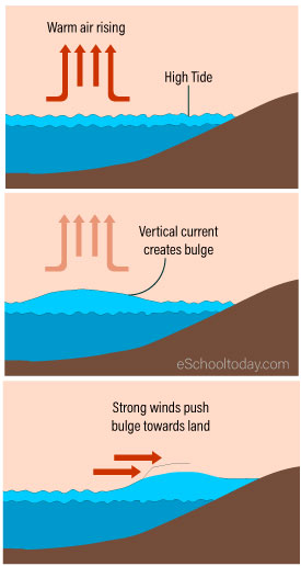 Development of a storm surge