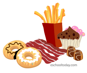 fatty foods clipart