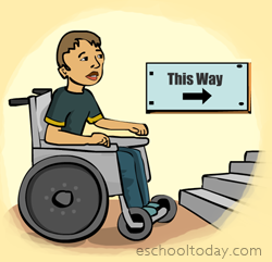 child in wheelchair